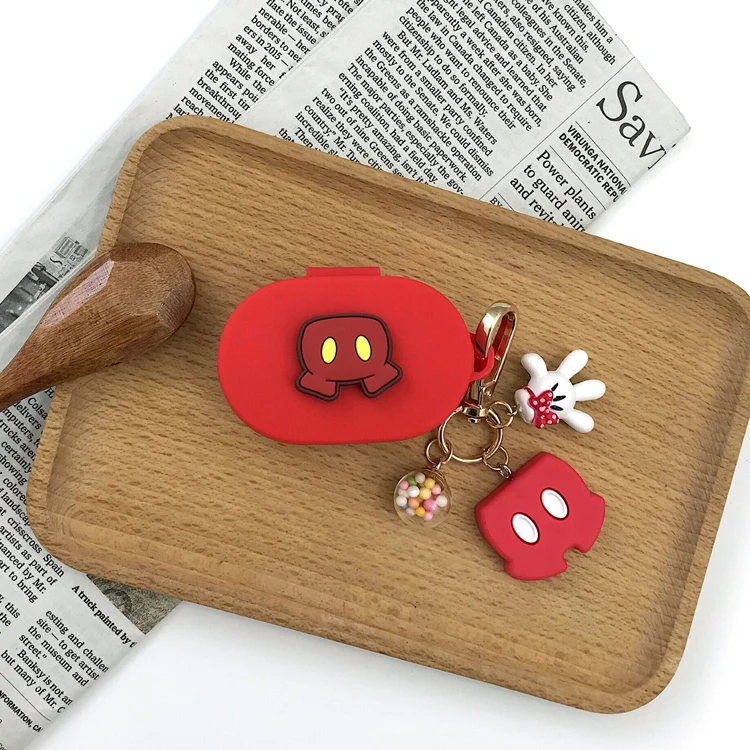 Брелок с фигурками из мультфильмов милый чехол для Airdots чехол для Xiaomi Redmi Airdots Молодежный мягкий силиконовый защитный корпус зарядная коробка брелок