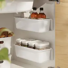 

Creative Design White Sliding Pull-out Base Cabinet Storage Kitchen Organization