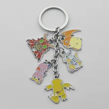 Аниме цифровой пункт цвет с металлическая кукла 5 кулон брелок для ключей Омаров застежка Подвески сопутствующие продукты