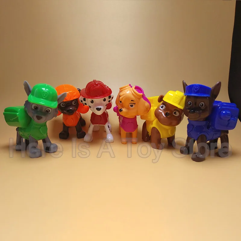6 шт. Paw Patrol собака игрушки patrulha canina щенок товары для собак фигурку Pawed Patrolling детей игрушечные лошадки детей 2D07