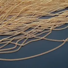 Самодельная цепочка 1,5 размер шифрование изящная цепочка аксессуары цепочка Ожерелье Браслеты материал цепь части в человете