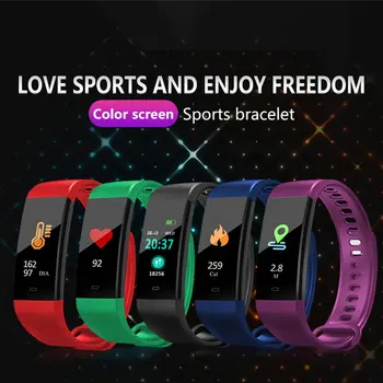

Y5 Smart Bracelet Heart Rate Blood Pressure Monitor Tracker Fitness Tracker Smart Wristband Waterproof Smart Watch Pedometer
