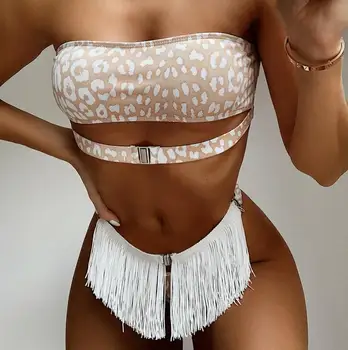 

Swimsuit Bathing Suit Swimwear Bodysuit Bikini Leopard Print Female Women Sexy Push Up Two Piece Fashion Beach Wear Swimming