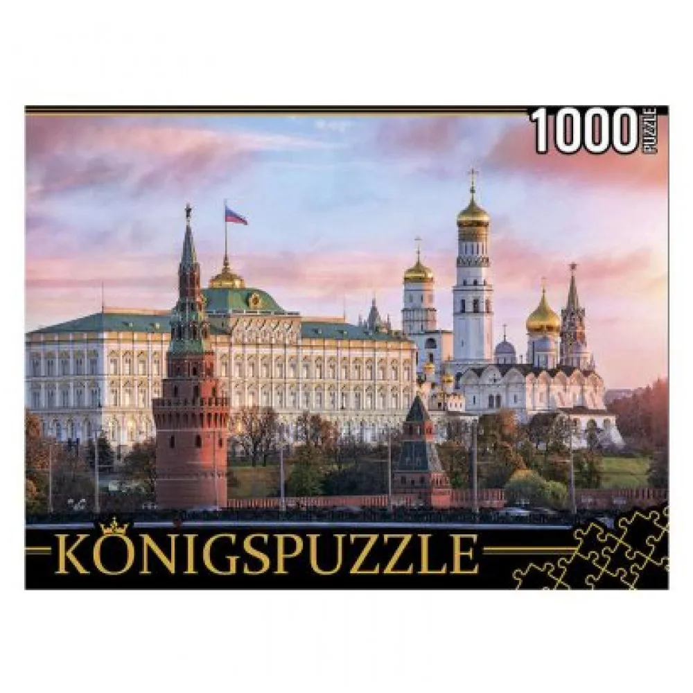 Пазл Кремль на закате Konigspuzzle 1000 деталей Рыжий Кот