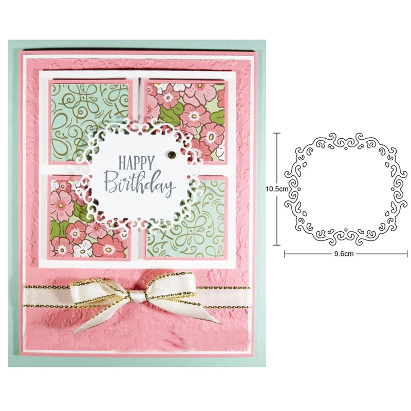 Lace Frame Scrapbooking Card Making DIY Metal Cutting Dies Craft Gift Stencils
