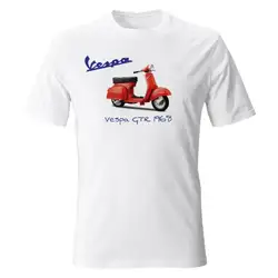 Футболка Vespa 1968 белая для мужчин Размер s m l xl 100% хлопок короткий рукав-показать оригинальное название