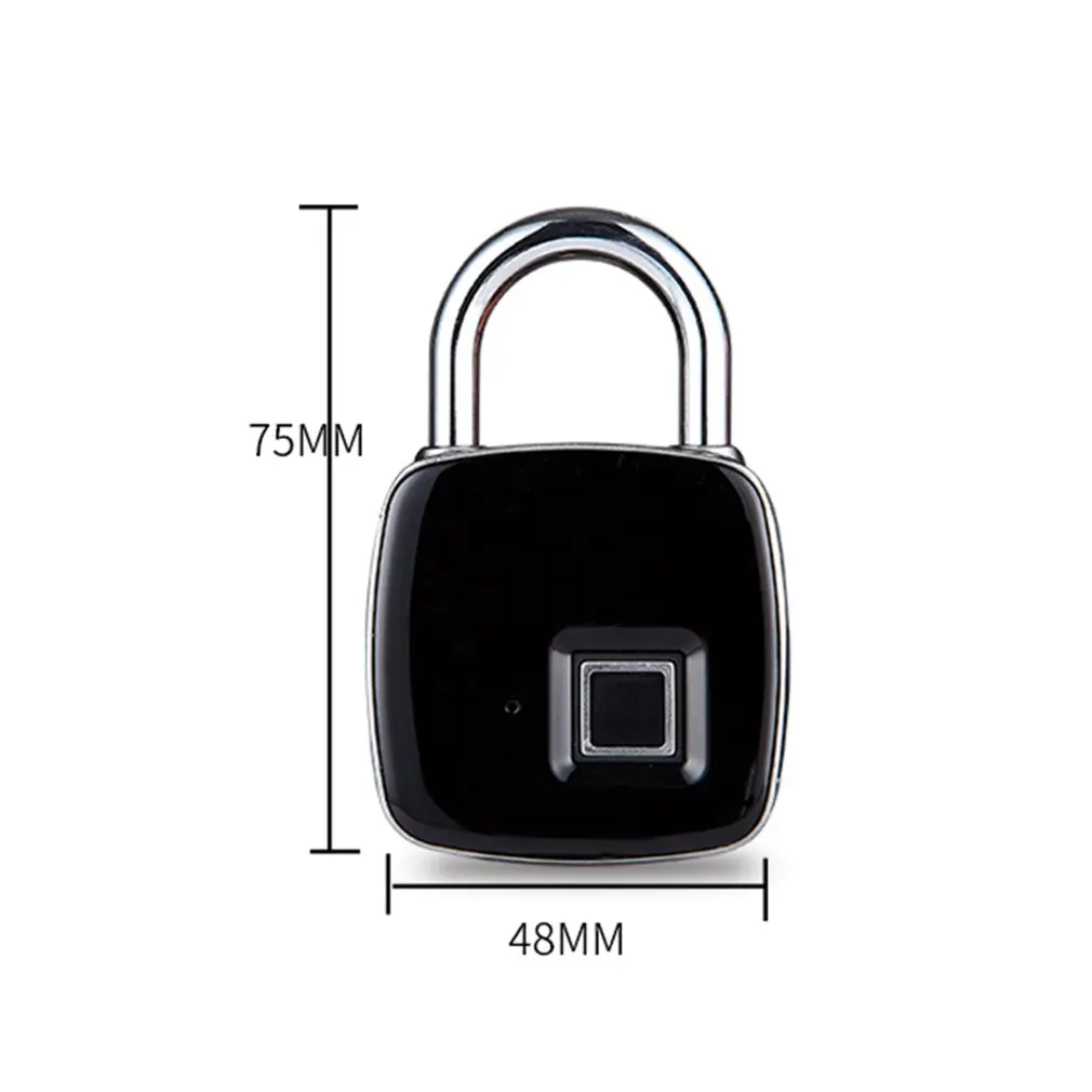 USB Перезаряжаемый смарт-замок без ключа с отпечатком пальца IP65 Водонепроницаемый Противоугонный замок для безопасности двери чехол для багажа Замок