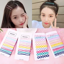 Детские аксессуары для волос в Корейском стиле, длинные заколки в форме сердца, простые заколки с медведем, заколки для девочек, заколки для волос