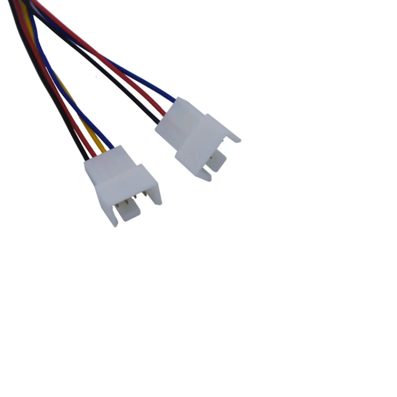 12pcs/ partie grafika karta fanoušek adaptér kabel prodloužení 1 na 2 grafika karta fanoušek 4pólový PWM teplota ovládání adaptér 4pin 3pin