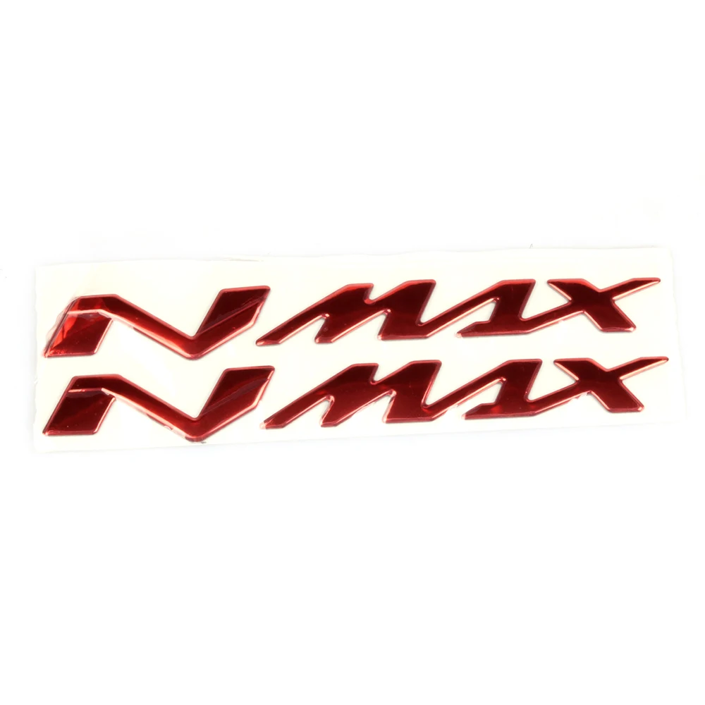 1 шт. мотоцикл N-MAX логотип хром Мотоцикл 3D наклейки на бак наклейка эмблема для YAMAHA NMAX N MAX N-MAX - Цвет: C(red)