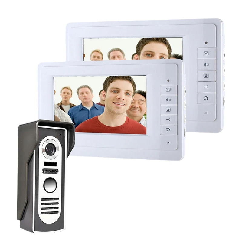 

7Inch TFT Color Video Door Phone Intercom Doorbell System Kit IR Camera Doorphone Monitor Speaker Door Bell Intercom