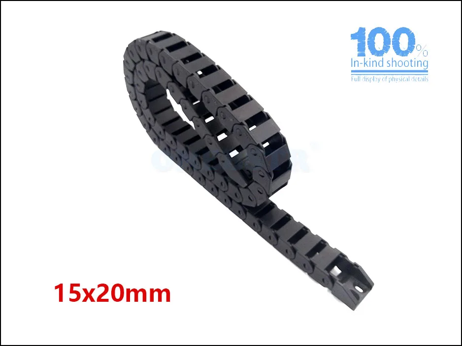 JFLO 1Meter 15x20 15x30 Drag chain Wire Carrier cable Bridge type non-opening with end connectors Tanks Towline Free shipping 13