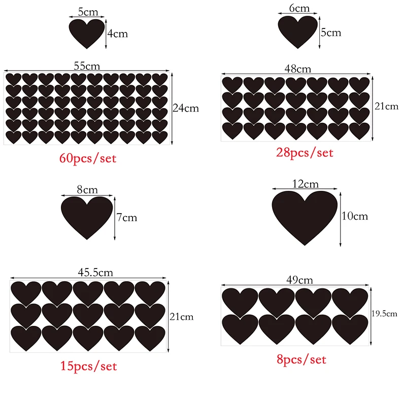 Мультяшные милые наклейки на стену в форме сердца для детей, детские комнаты, художественная Фреска, домашний декор, пилинг и палочка, виниловые DIY съемные обои