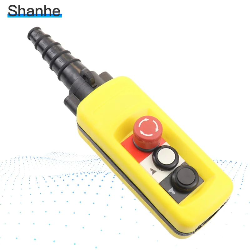 Waterproof Dual 2 Speeds Hoist Switch Double Speeds Push Button Crane