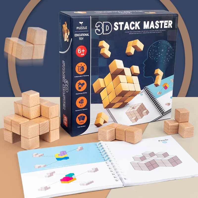 

Children Wooden Toy Puzzle Fun Block Game Duplo Blocks Intellectual Christmas Gift Magnetic Building Blocks Magnetic Constructor