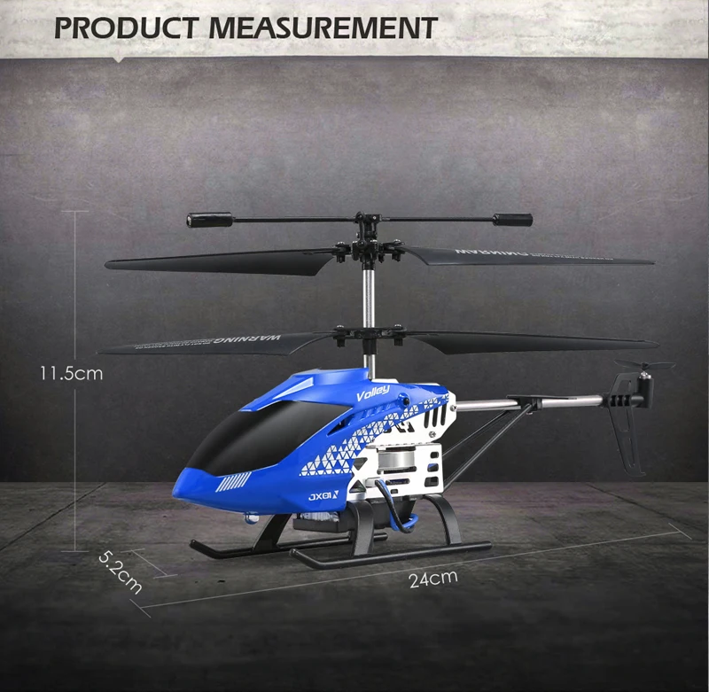 JJRC JX01 4CH 2,4G Радиоуправляемый вертолет барометр удержание высоты сильная мощность алюминиевый сплав Строительство Радиоуправляемый Дрон с светильник в подарок синий