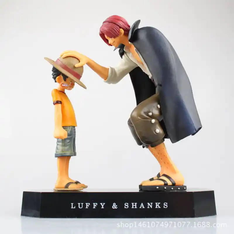 Anime One Piece Model Reward Memories Red Haired Shanks Young Straw Hat Luffy Childhood White Yellow Handmade Collection Decorat Aliexpress