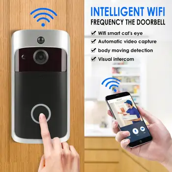 

2020 Smart WiFi Video Doorbell Camera Intercom With Chime Night Vision IP Door Bell Wireless Home WI-FI Security Camera Doorbe