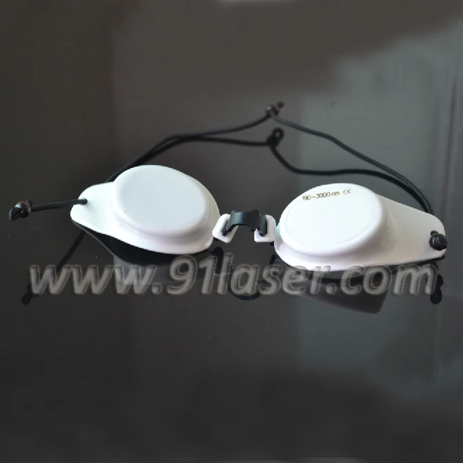 Laser Safety Goggles for 190-3000nm CE Ceramic White and Metal Material Cleaning Cloth and Plastic Case Laser Glasses