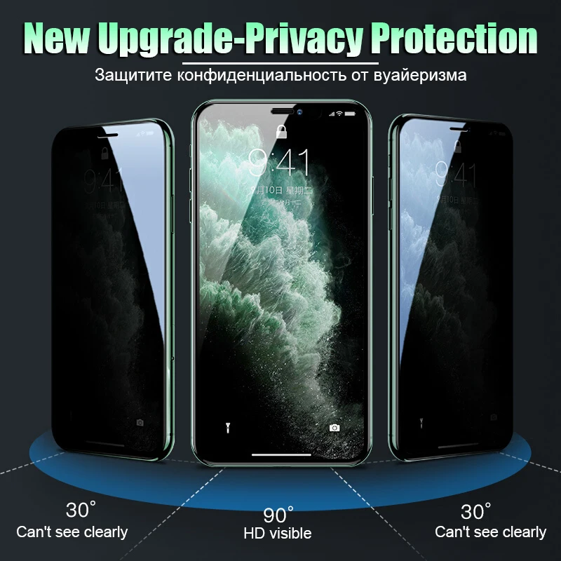 Закаленное защитное стекло для iPhone SE 2020 7 6 6S 8 Plus 11 Pro X XR XS Max|Защитные стёкла и