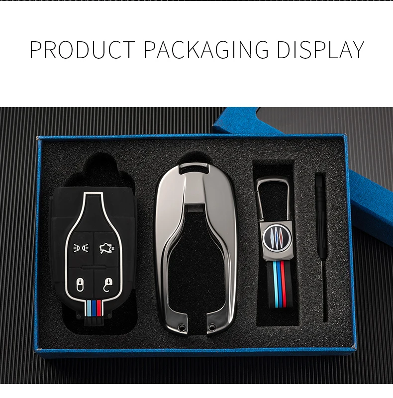 Portachiavi per auto in lega di zinco per Maserati Ghibli Levante Quattroporte Smart Remote Control Fob Cover portachiavi Keys Protector Bag - H9990ae50da9044408c530e8afdf773f6q