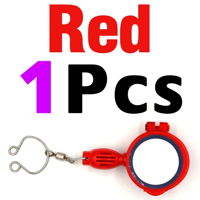 Red 1pcs MNFT рыболовное быстрое завязывание узлов инструмент и линия резак крышка крючки на рыболовных столбах и Путешествия Безопасный Многофункциональный рыболовный инструмент связывания узлов - Цвет: Red 1pcs