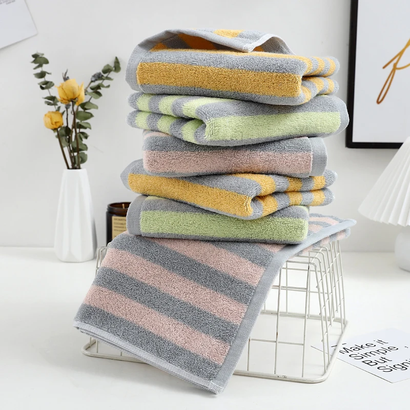 100% Cotton Towels Ultra Soft and Absorbent Towel Bath Thick Towel Bathroom  Luxury Bath Sheet - 34 x 75cm 