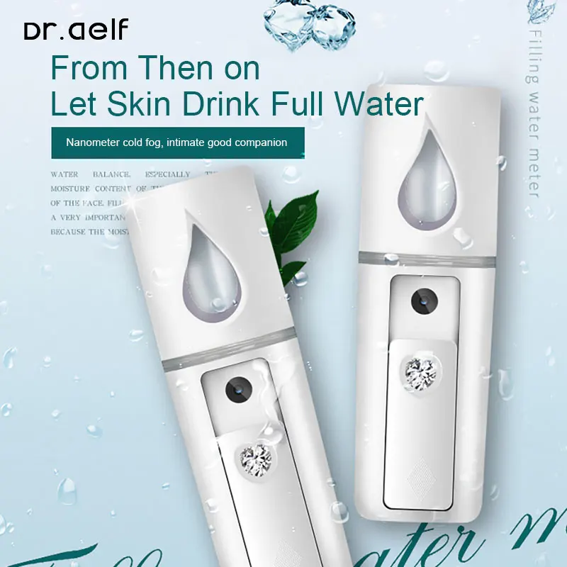 

Dr.aelf Mini Portable Nano Mist Sprayer Facial Body Nebulizer Steamer Moisturizing Skin Care Face Spray Beauty Instruments