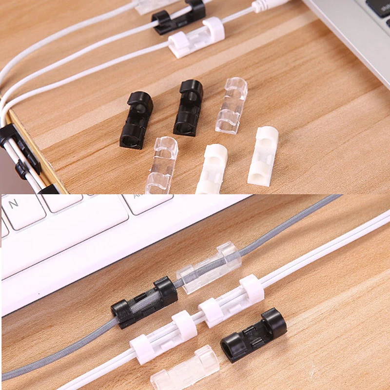 16/20 шт. зарядка через usb линии передачи данных кабель Winder Wire кабельные зажимы Организатор для рабочего стола и зажимы для рабочего стола шнур Управление держатель