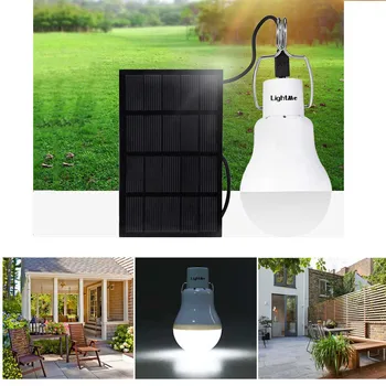 

LED Solar Power Camping Ligh Portable 15W Outdoor Portable Solar Panel Power LED Bulb Lamp Outdoor Camp Tent Fishing Light