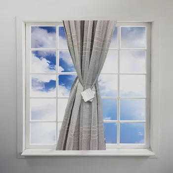 

The marble grain curtain that curtain fastens simple curtain frame magnet curtain belt ties the home that colophony Europe style