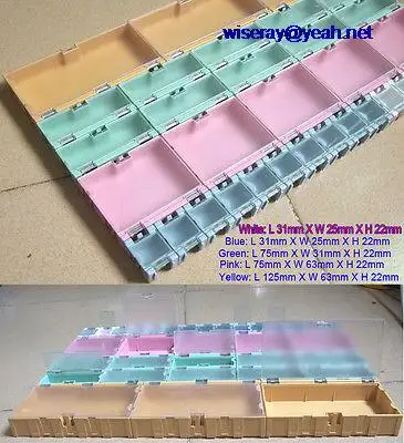 

DHL/EMS 165PCS 5 color IC SMA SMT SMD Capacitance Transistor components boxes box Storage-A7