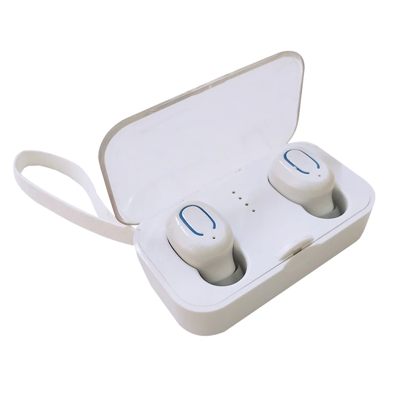 White FFYY-T18S, мини Tws, беспроводные Bluetooth наушники, Bluetooth 5,0, стерео наушники-вкладыши, спортивные наушники, беспроводная гарнитура с зарядным устройством - Цвет: White