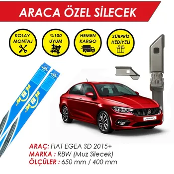 

RBW Windscreen Wiper Blades for Fiat Egea Wiper Fit Push Button Arms 2015 +