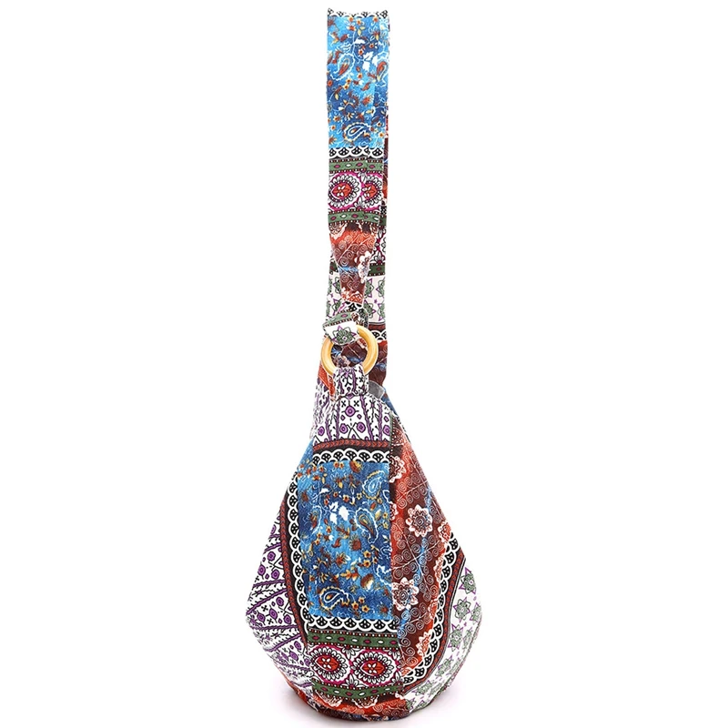 Новая Холщовая Сумка через плечо с цветочным принтом в стиле хиппи бохо богемный кошелек Корейская Индивидуальная сумка