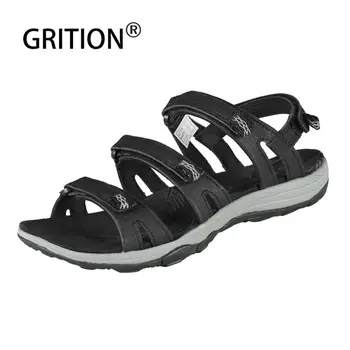 GRITION Donne Sandali Piatti Casual Scarpe Da Spiaggia Comfort Open Robusto Punta antiscivolo Nuovo Signore di Disegno di Estate 2020 Sandali grande Formato 41