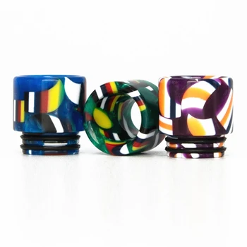 

810 Flag Resin Drip Tip Colorful Driptips Heat Resistance For V12 Manta Reload RTA Tank Atomizer eCig Vape Accessorie