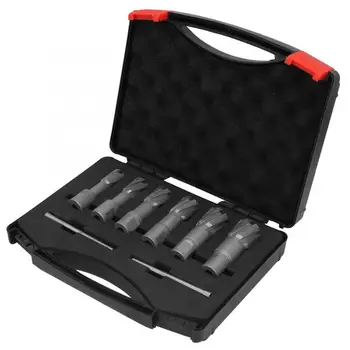 

3/4" Weldon Shank Annular Cutter Set 35mm Depth 5/8" 11/16" 25/32" 7/8" 15/16" 1" Magnetic Drilling Cutter Kit