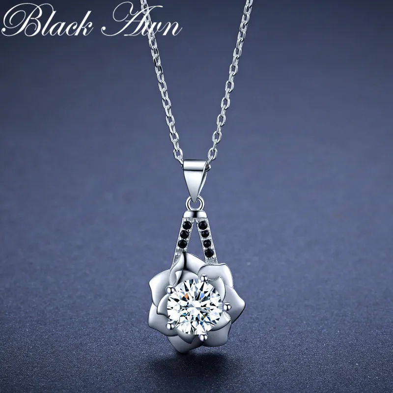 Silver Color Necklace Design Jewelry Trendy Engagement Necklaces for Women Wedding Pendants K056 silver necklace charms pendant necklace silver necklace silver pendant