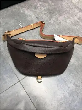 

New fashion outdoor bags high quality real leather BUMBAG speedy bag for men and women Pocket Inclined shoulder bag