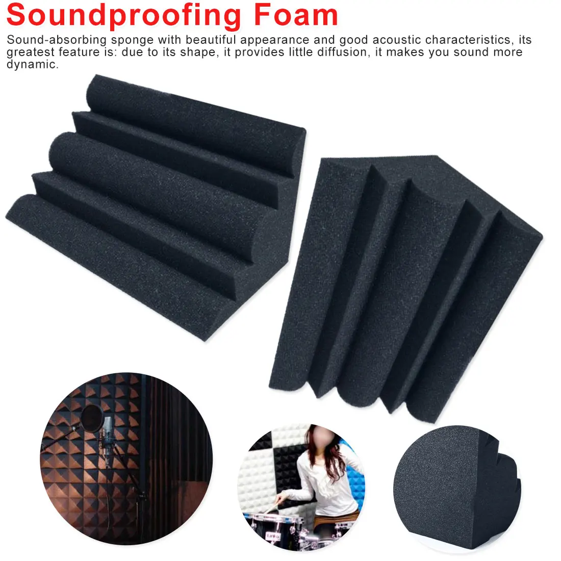 Bass Trap Acoustic Panels Absorption Foam Music Treatment For