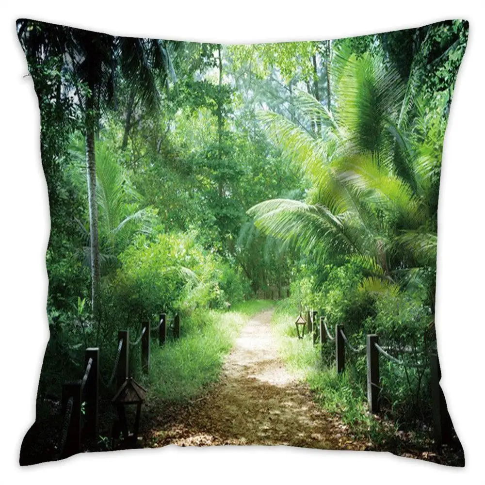 [Douladou] декоративные цветочные природа подушки CoverPillow чехол полиэстер Декоративная Подушка Чехол радужной расцветки Подушка Чехол размером 45*45 см