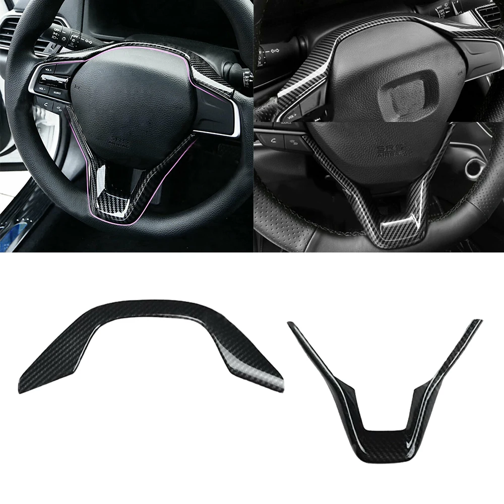 Рамка для руля автомобиля, наклейка, отделка, сделай сам, стильный для Honda Accord, рамка для руля автомобиля, наклейка, отделка