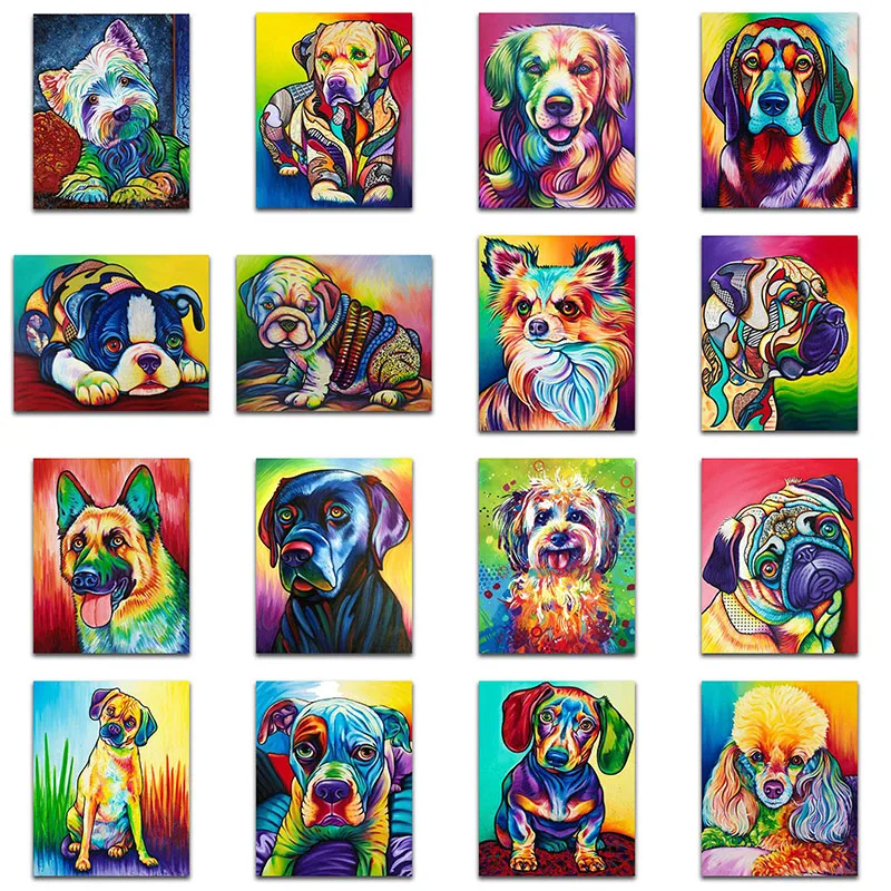 yuhua-4-diamond-painting-full-square-5D-Diamond-Embroidery-Colorful-animal-dog-Diamond-Cross-Stitch-mosaic