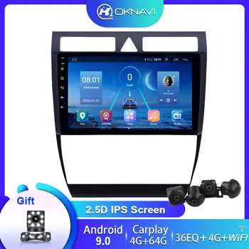 

4G 64G Android 9.0 Car Multimedia Player Auto Radio For Audi A6 C5 1997-2004 S6 2 1999-2004 RS6 1 2002-2006 GPS Navigation 2 din