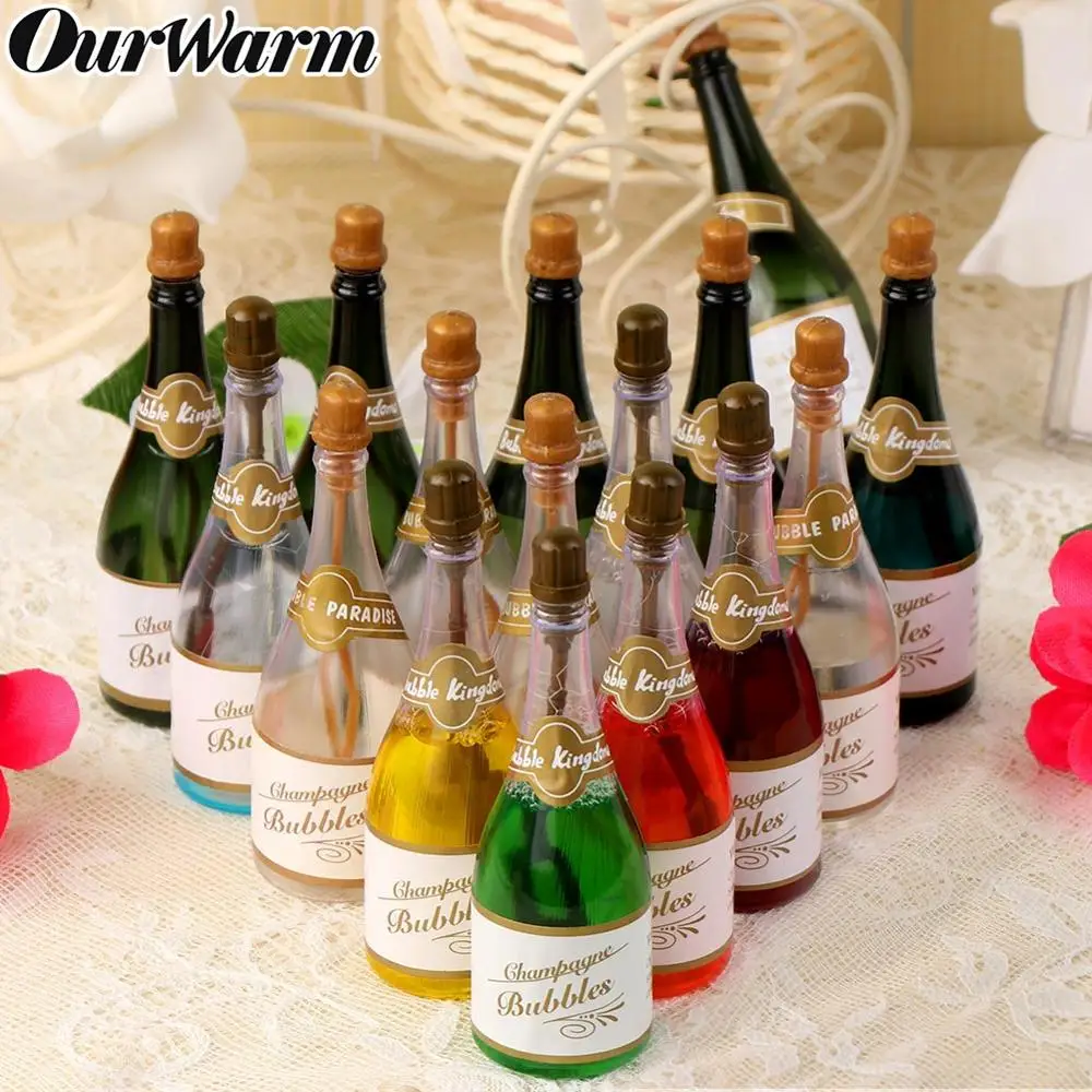 

OurWarm 12pcs Champagne Style Soap Water Bottles Party Favor Supplies Guest Gifts Wedding Decoration Champagne Bubbles Bottle