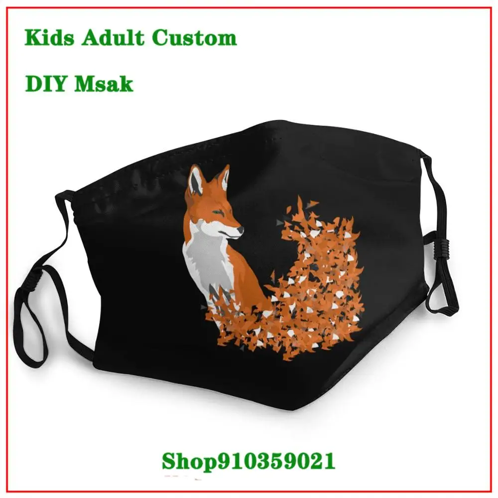 Foxy red fox винтажный дизайн маска для лица Новое поступление Тканевая высокого