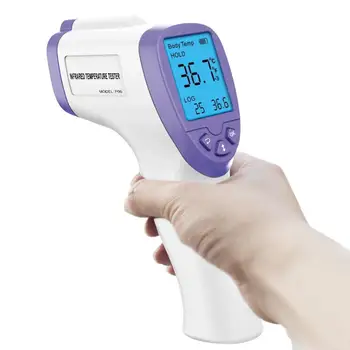 

Electronic Thermometer HD LCD Display Non-contact Infrared Body Ear Forehead Thermometer Digital Measure Tool For Baby Adult