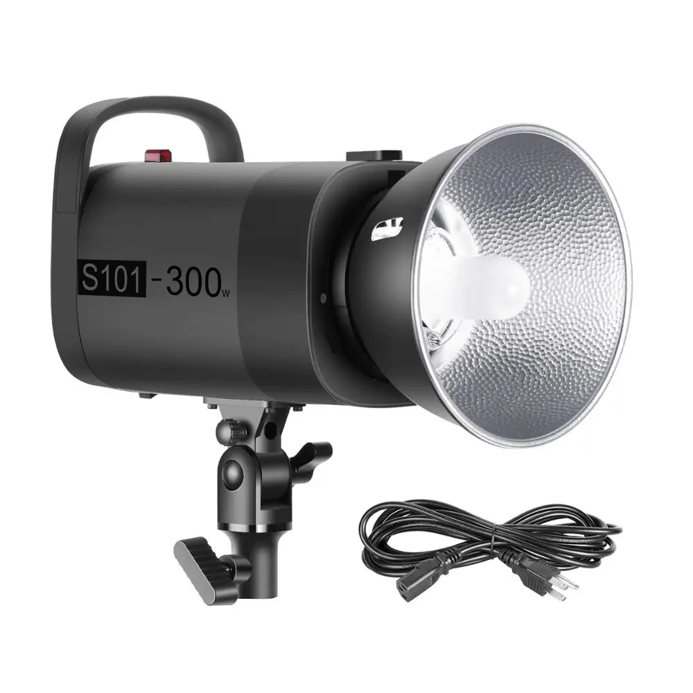 Neewer S101 300W профессиональный студийный моно светильник стробоскоп вспышка 300 Вт 5600