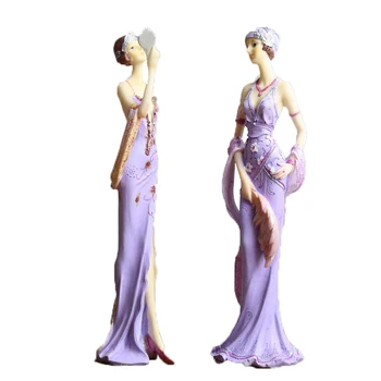

ELEGANT EUROPEAN LADY SCULPTURE RESIN FIGURINES ORNAMENTS HOME DECORATION OFFICE DESKTOP DECOR CRAFTS WEDDING CHRISTMAS GIFTS
